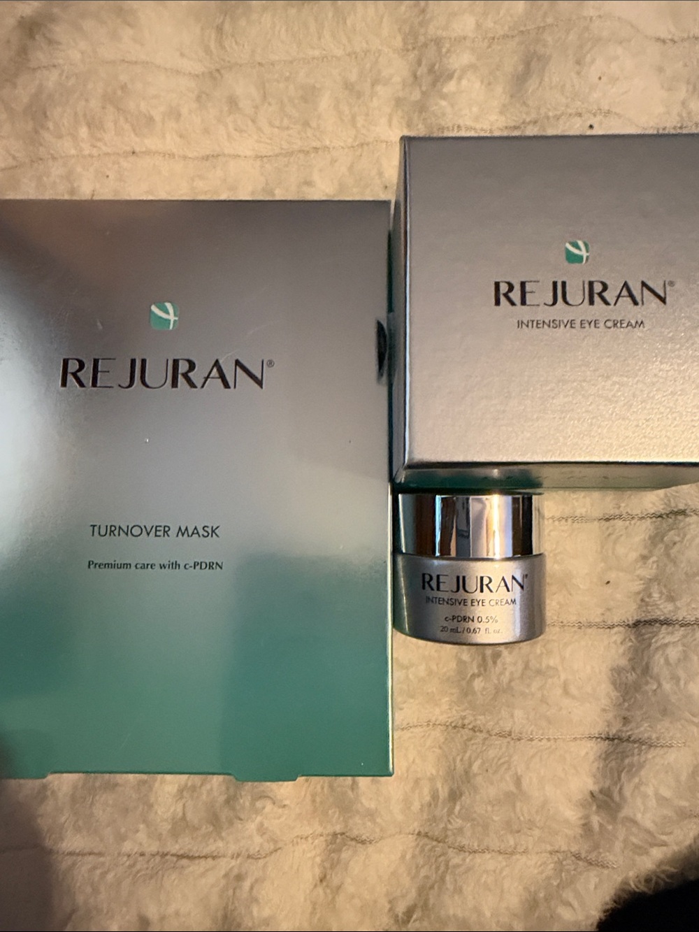 Turnover Mask – Green/Teal Skin Repair Treatment and intensive eye cream